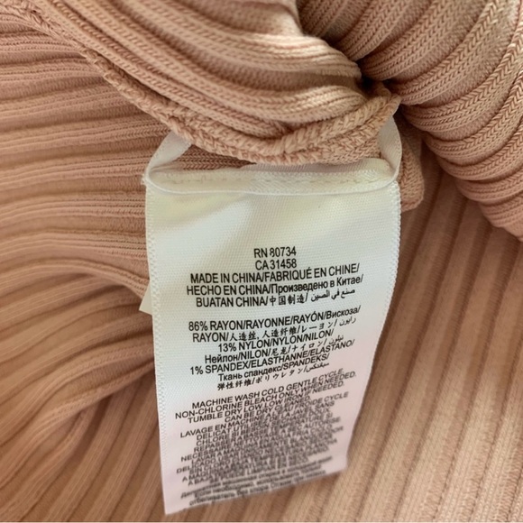 BCBGMaxAzria Risa Pullover Off Shoulder Ribbed Knit Sweater - Picture 6 of 8